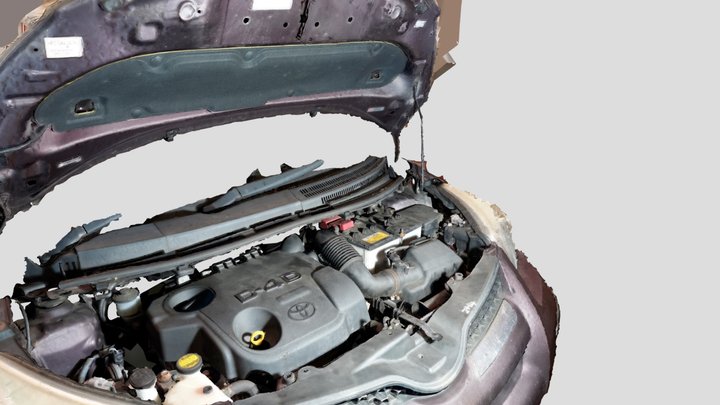 Toyota Urbancruiser under bonnet 1.4 d4d 3D Model