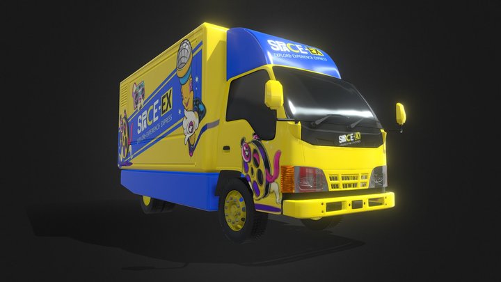 Isuzu Elf Truck 3D Model
