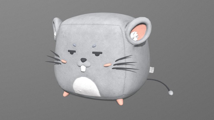 Rat Plushy 3D Model