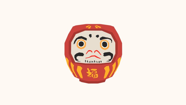 Daruma 3D Model