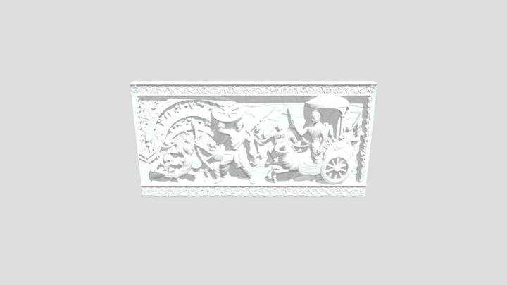 Epic Battle Relief 3D Model