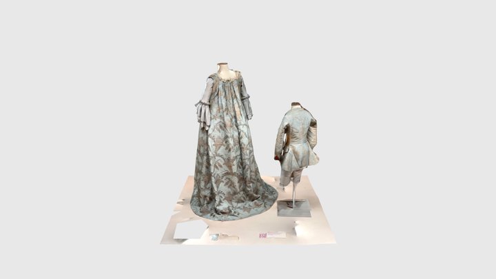 Dress (Plis Watteau) 1750 (MNT Inv. n°1013) 3D Model