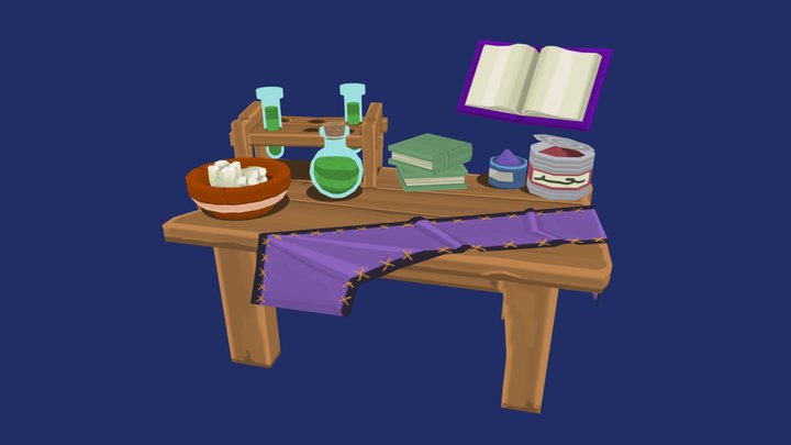 Alchemist’s Table 3D Model
