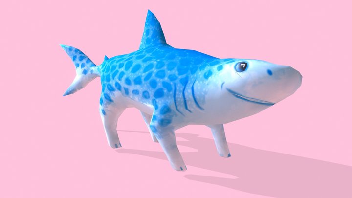 Quadruped shark 3D Model