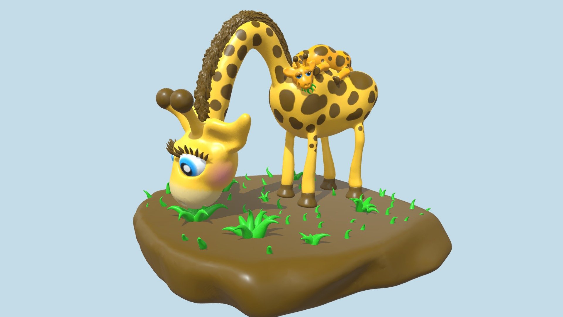 Girafes cute