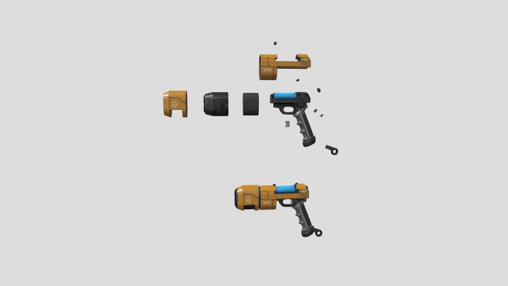 Gun Model 3D Model