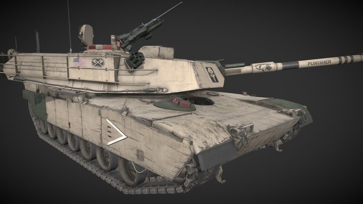IP M1 Abrams Punisher 02 3D Model
