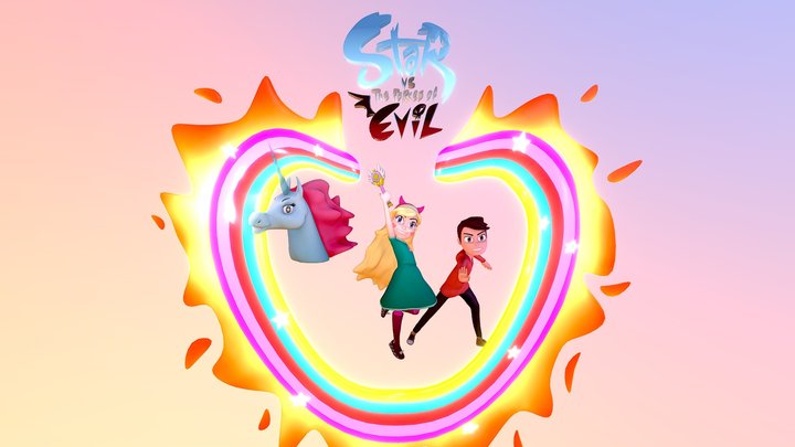Star Butterfly vs. the Forces of Evil ⭐ 3D Model