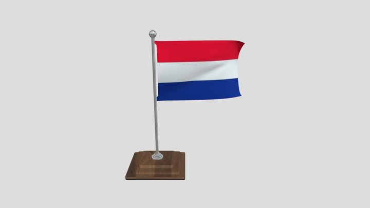 Netherlands  Flag – Free 3D Model STL