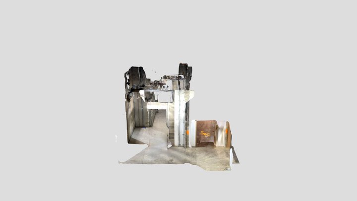 B7A basement lobby 3D Model