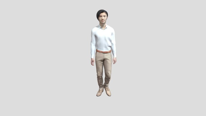 Walk-japanese-man 3D Model