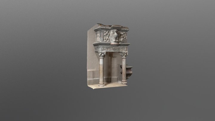 Corcumello, ambone della chiesa di S. Nicola 3D Model