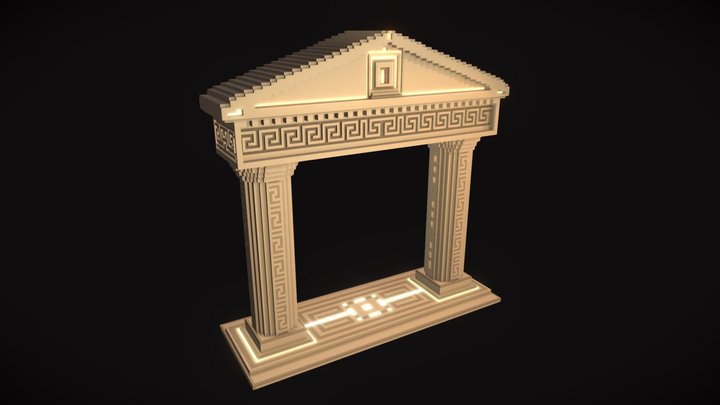 Greek Portal 3D Model