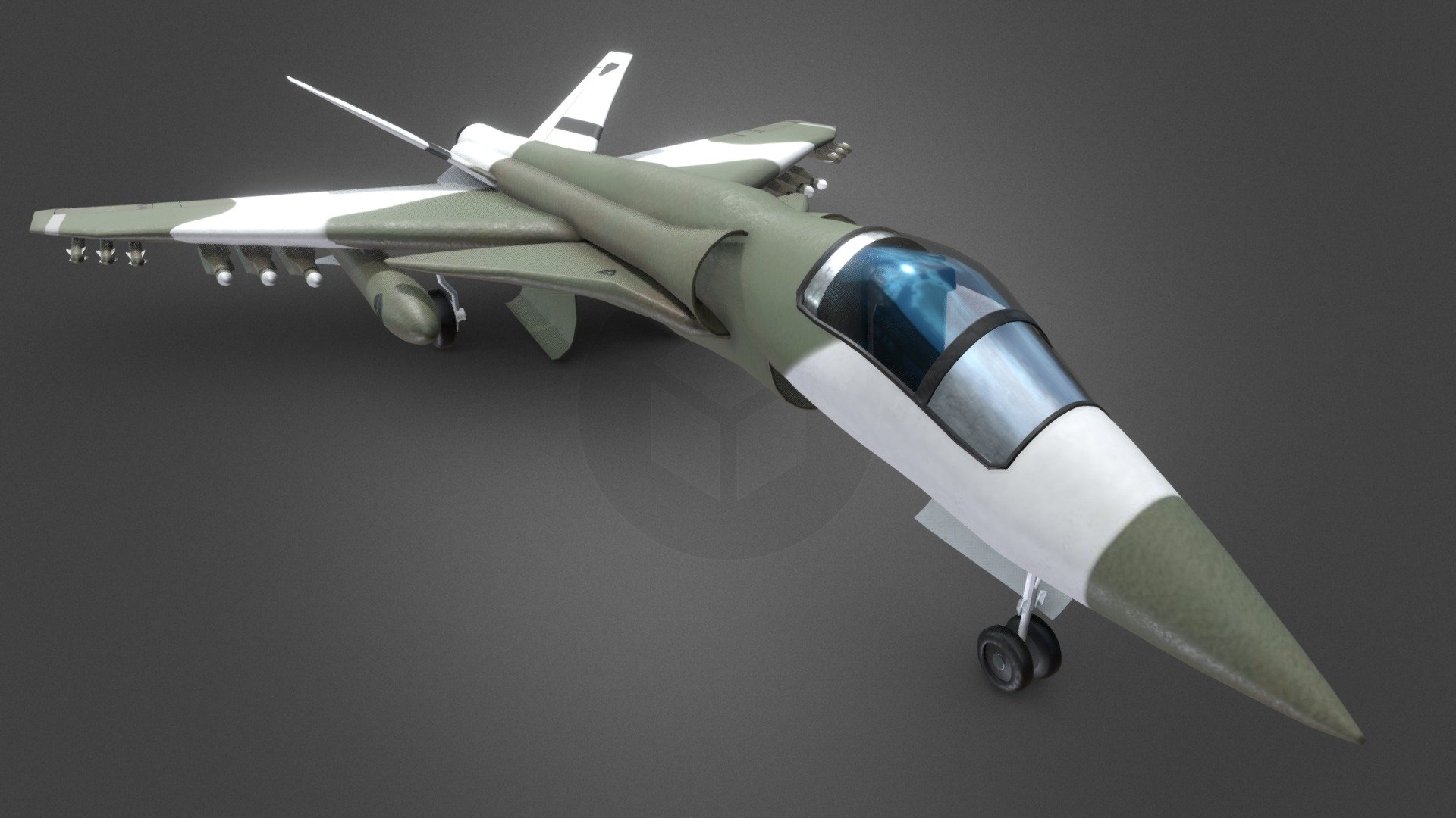 Fighting Jet - 3D model by Alex (@banzai502) [76ba2f3] - Sketchfab