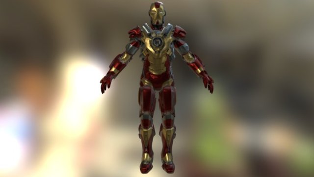 Iron Man Mark XVII - Heartbreaker 3D Model