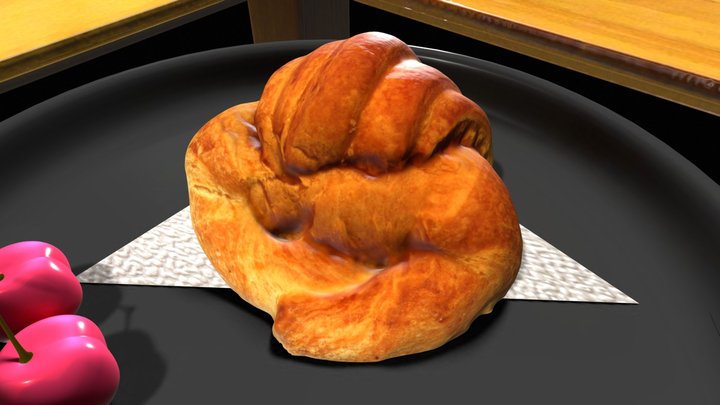 free HQ Photo-scan ( CROISSANT & CHERRY )