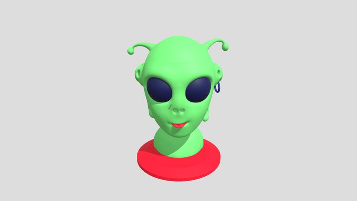 Squoshy Alien 3D Model
