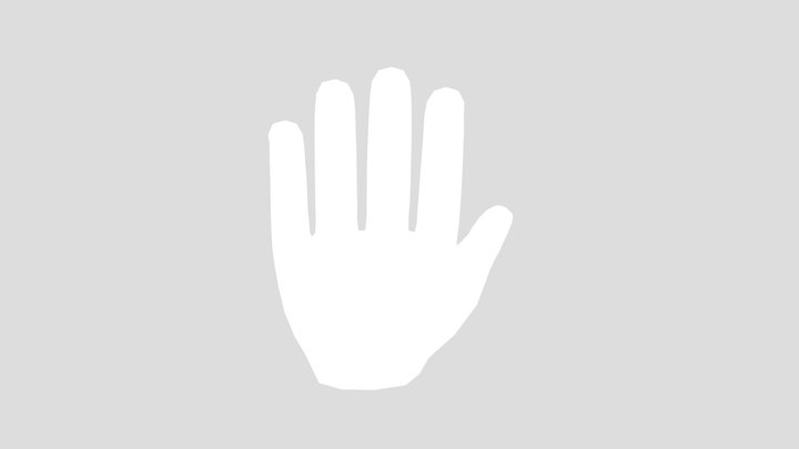 Cartoon Style Male Hand Base Mesh – Modello 3D gratuito STL
