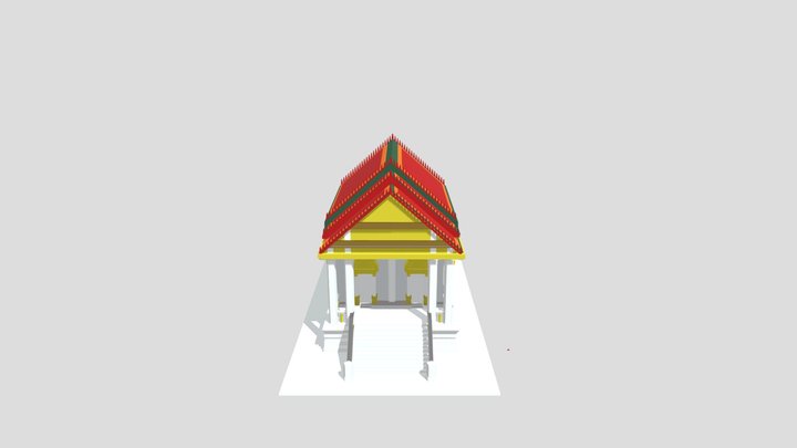 วัดโพธารามสุราษฎร์ธานี 3D Model