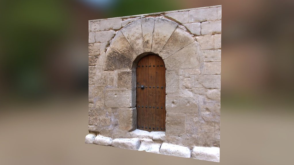 Porta del campanar de Verdú