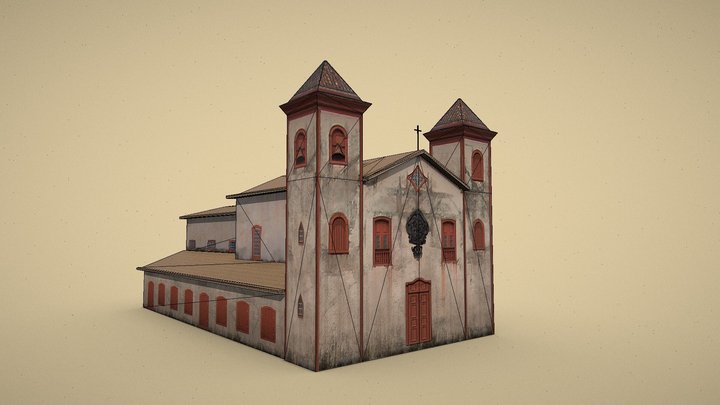Igreja Nossa Senhora Do Carmo - Serro MG 3D Model