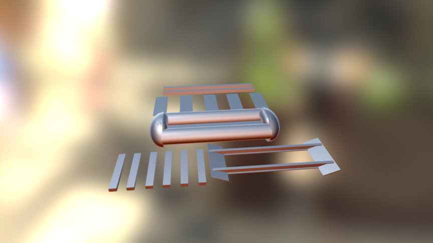 Canot Pont Flotant U S — Sketchfab embed 3D viewer