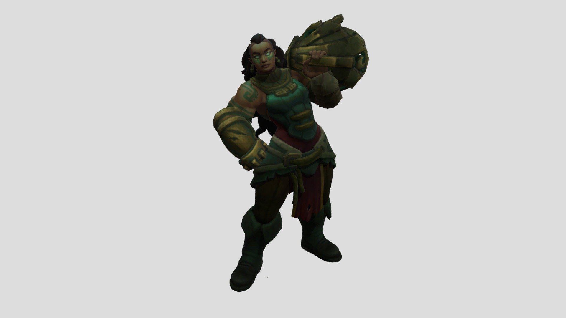 League of Legends Battlecast Illaoi, Behind the Scenes of 3D Modeling