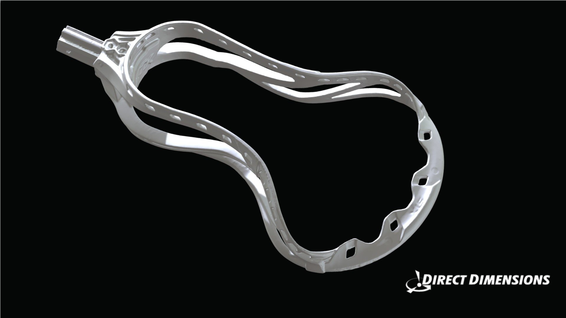 Grey lacrosse head 3D model by Direct Dimensions (dirdim) [76bd51a