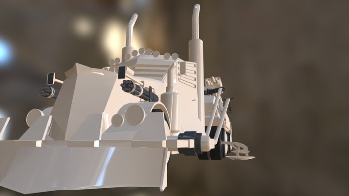 War Rig Truck 3D Model