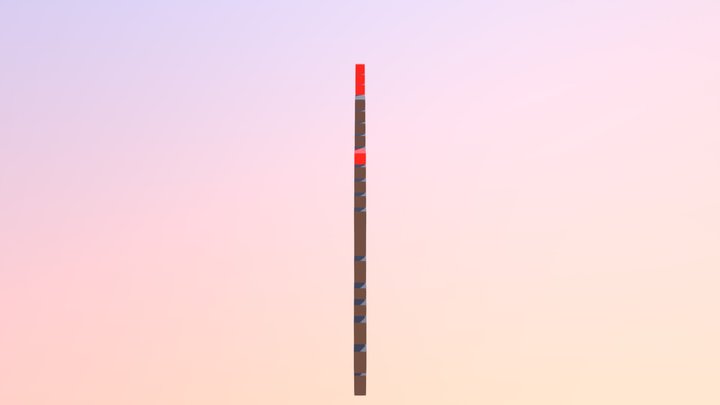 Kylo Ren Pixel Art 3D Model