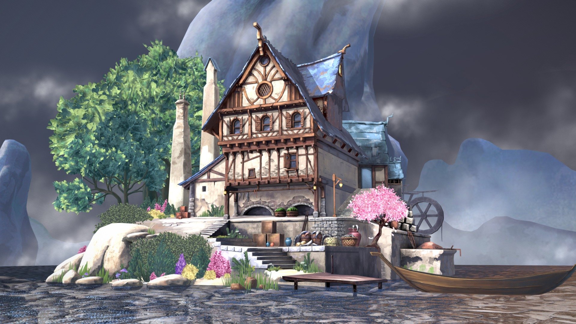 Secret House hidden between rocks - 3D model by Iryna Troshyna (@iryna ...