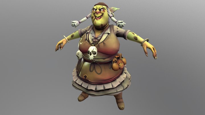 Earth Witch 3D Model