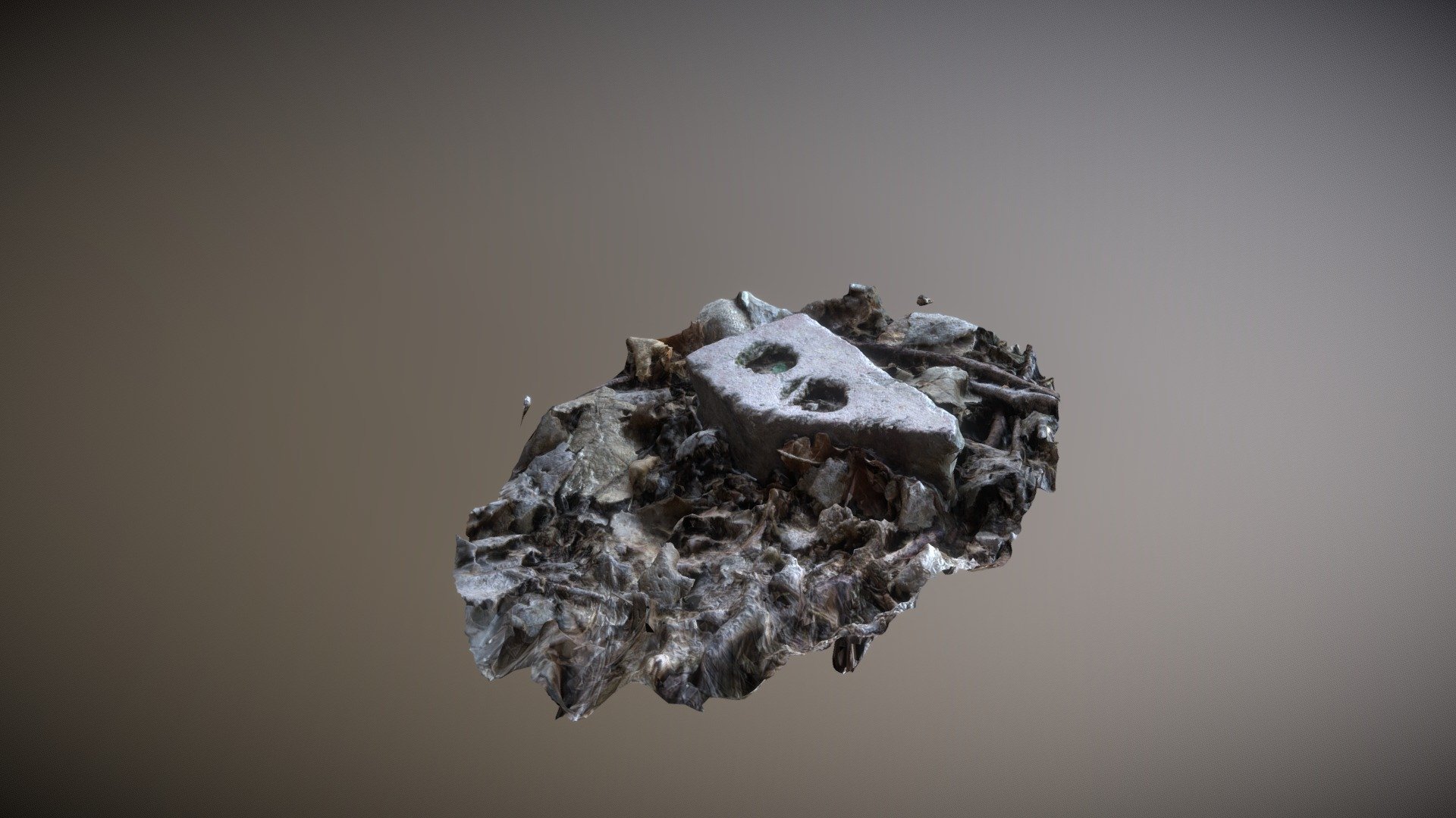 Broken Leafy Brick