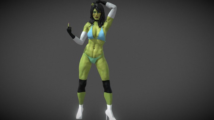 The She Hulk 3D Model 3D Model