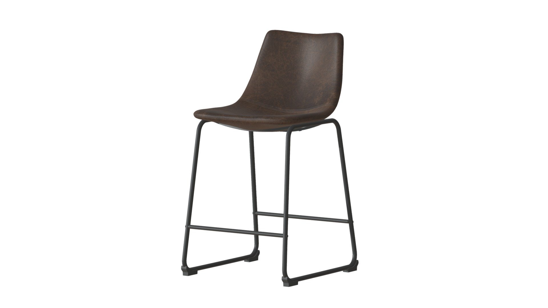 Smart Counter Chair Vintage Espresso 100506 Buy Royalty Free 3D