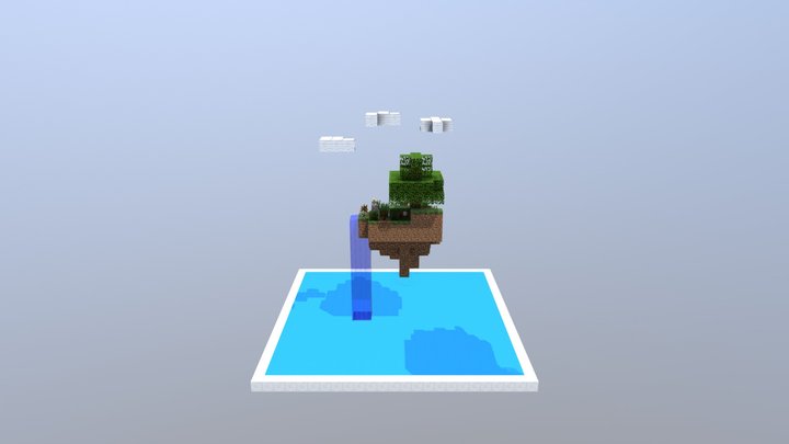 Летающий остров 3D Model
