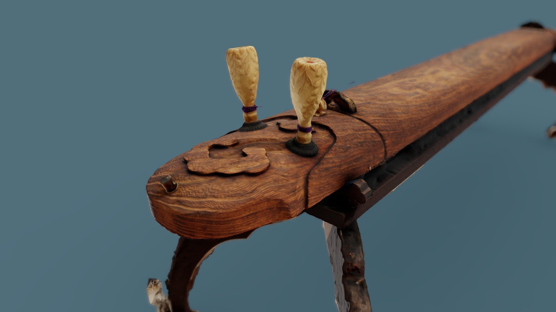 The Azuma School Nigenkin, a Two-Stringed Zither - 3D model by 東京文化財研究所 ...