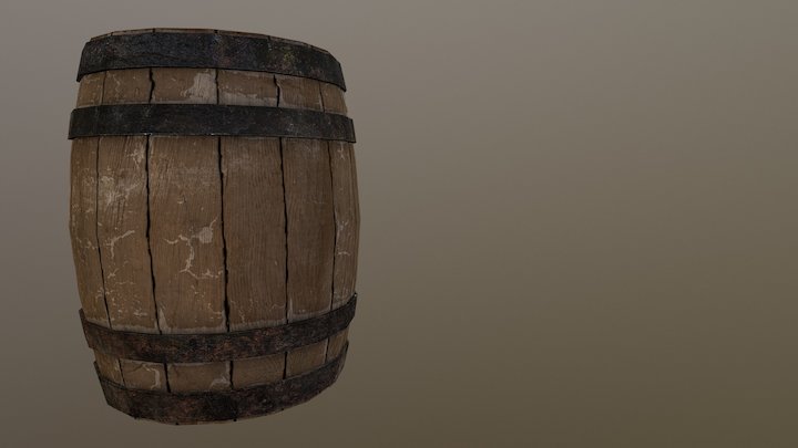Old barrel 3D Model