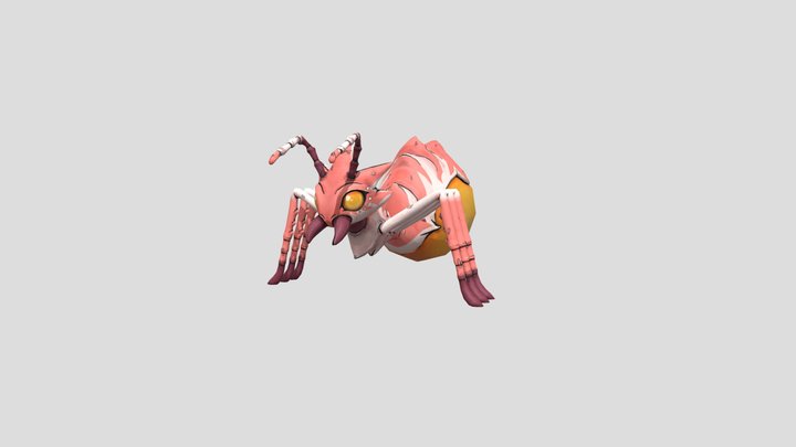 Lowpoly_QueenAnt 3D Model