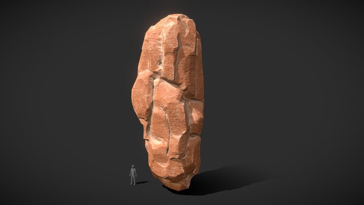 Sandstone Cliff 3D Model