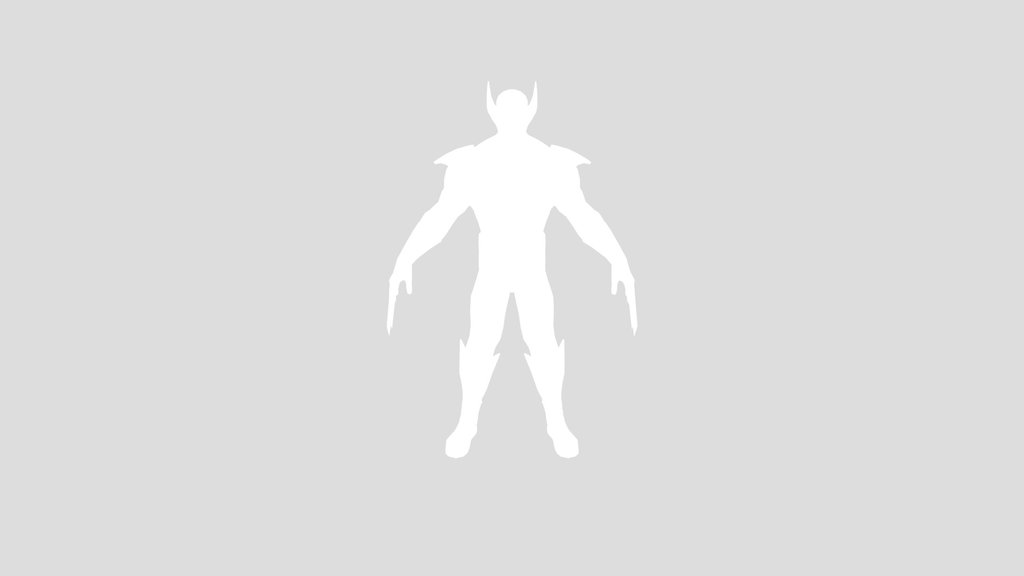 Gray Wolverine Rigged