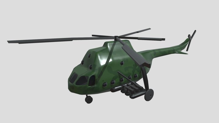 Helicopter 3D Model