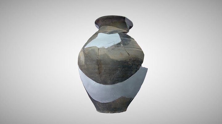 Caerwent Roman greyware Jar 3D Model
