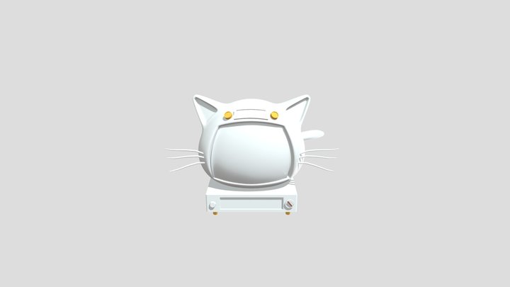 猫猫电视机 3D Model