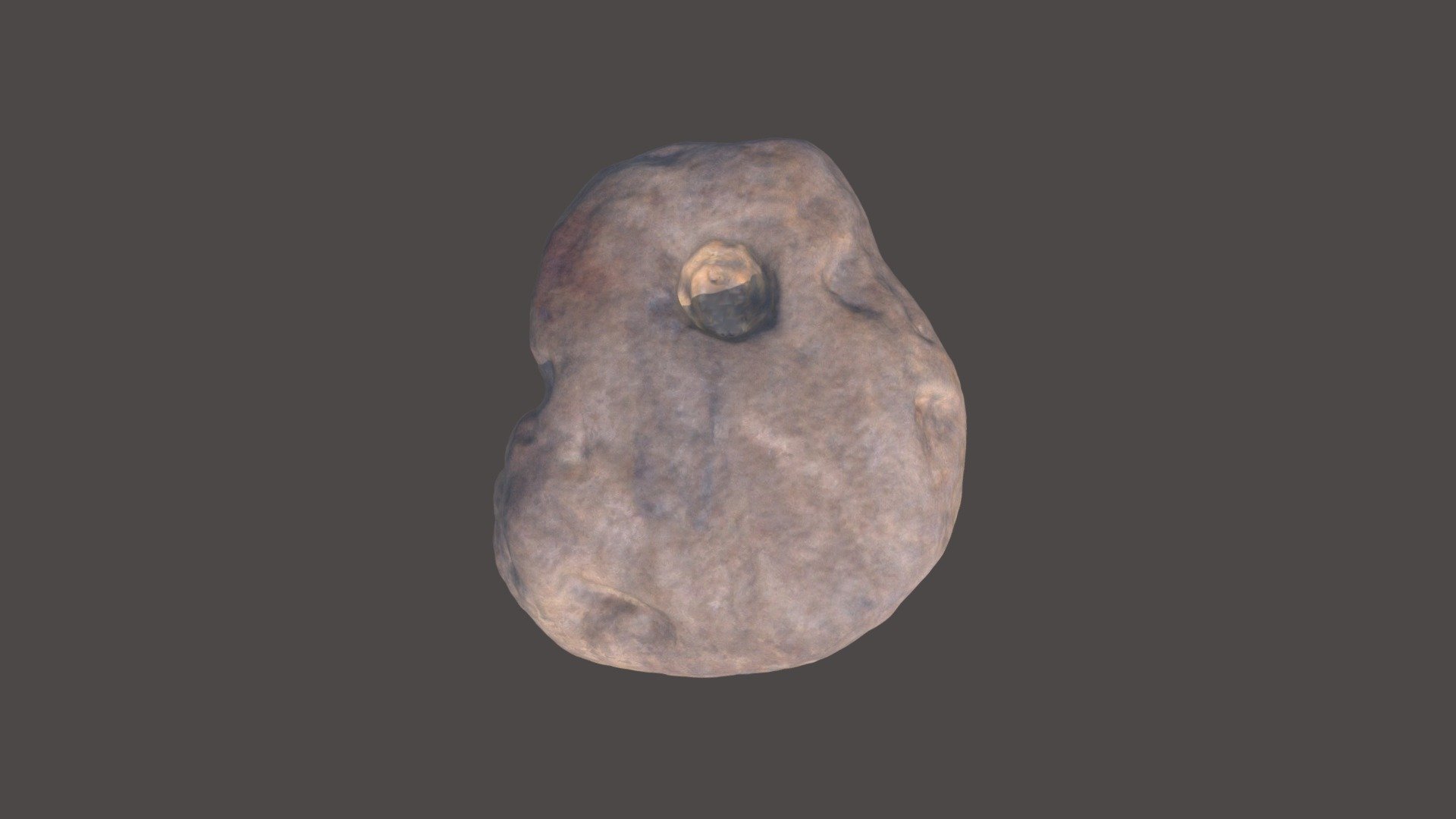 FR099, Late Archaic, Drilled Pebble Pendant