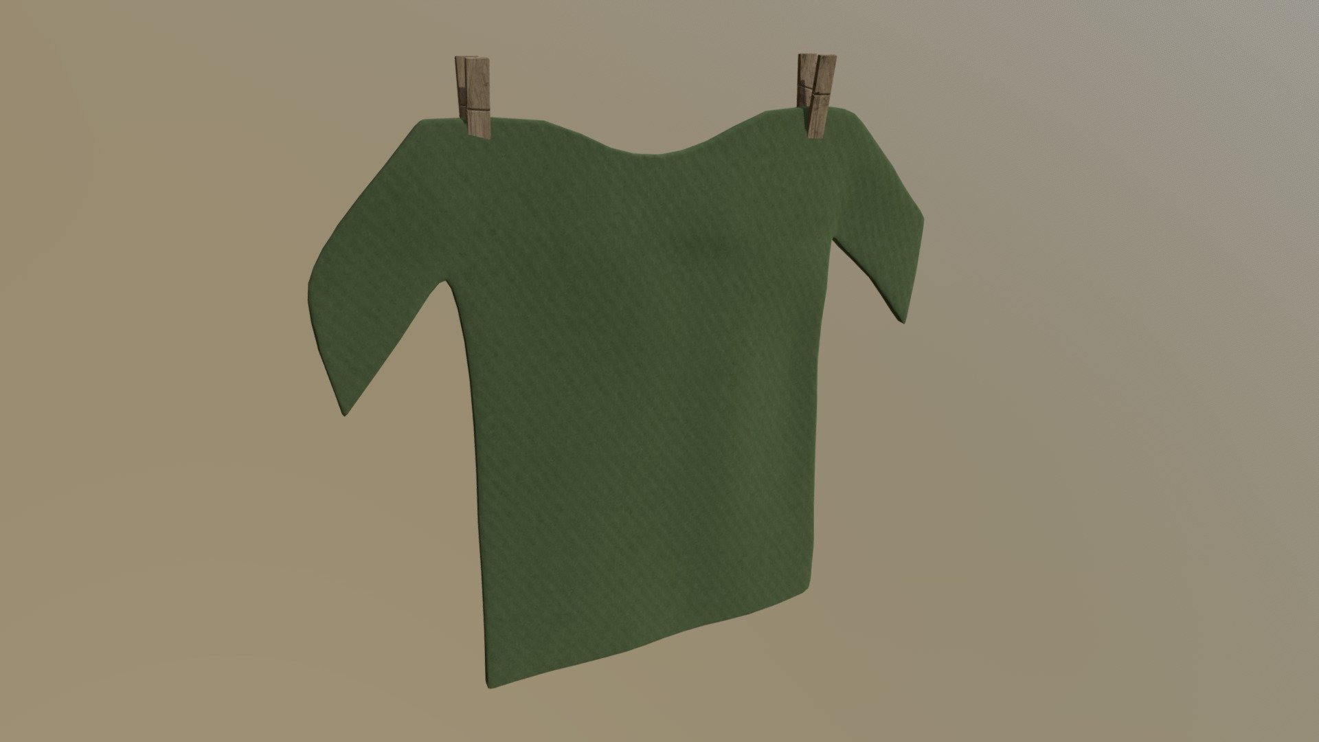 Shirt hung