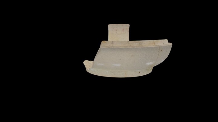 鹿大構内遺跡出土　薩摩焼灯火具（2013-1-25） 3D Model