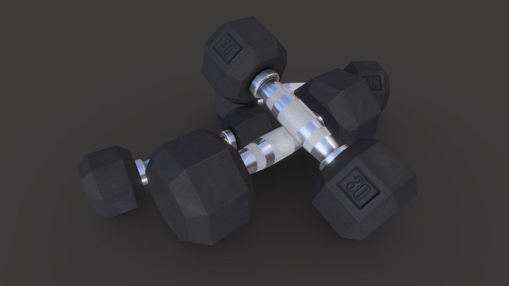 Gym Weights - Game Asset 3D Model