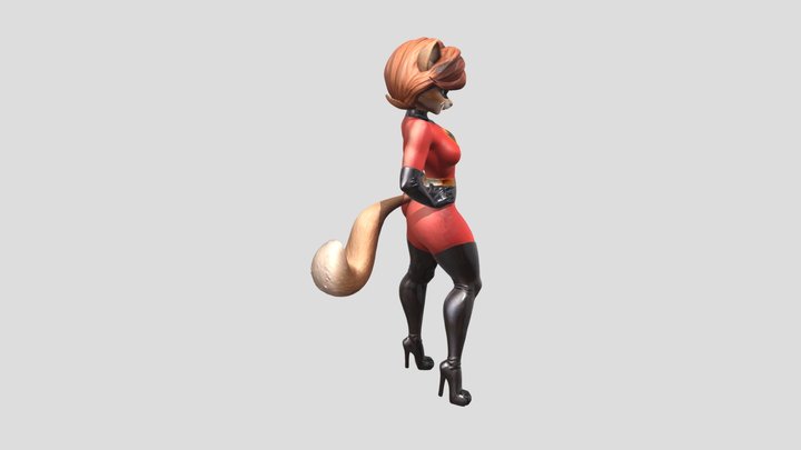 Elastigirl (Incredibles) Furry 3D Model