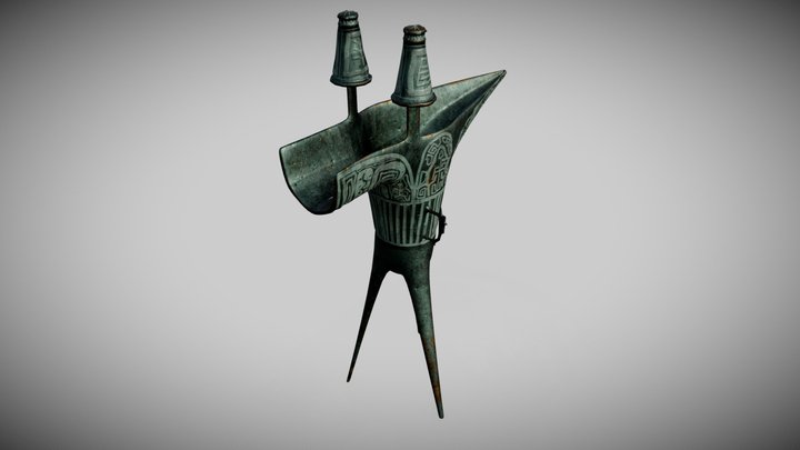 Chinese Antique drinking cup 3D Model